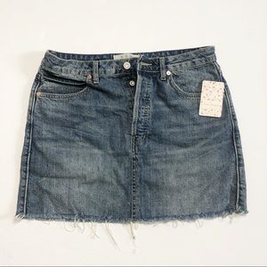 Free People NWT Denim Skirt Size 29